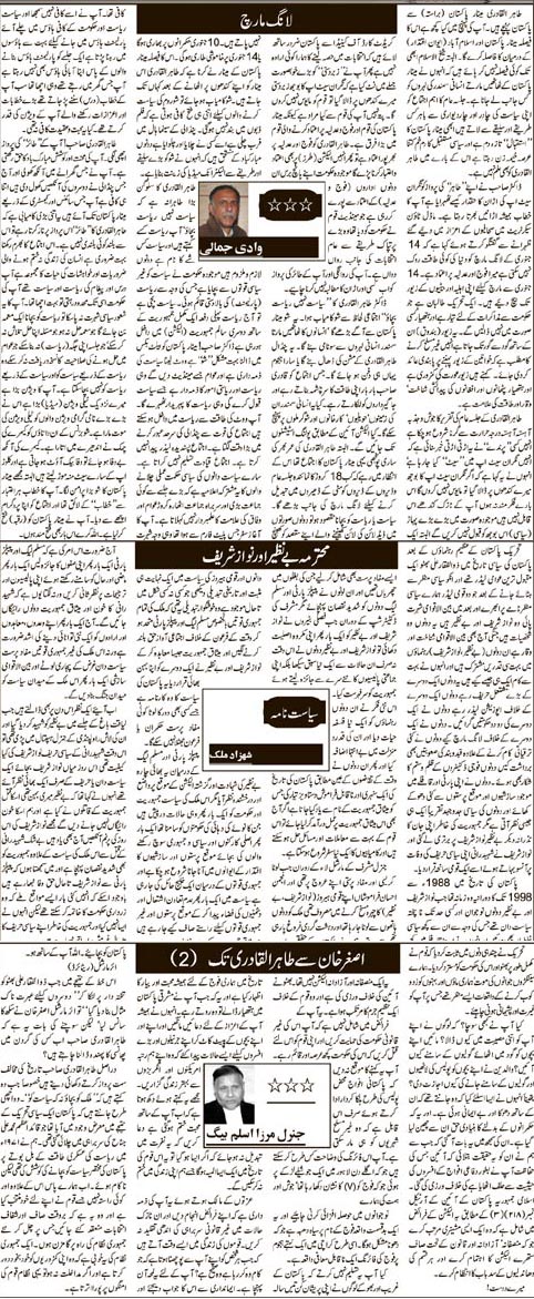 Pakistan Awami Tehreek Print Media CoverageDaily Ausaf  (article)